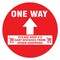 Signmission One Way Arrow 2 Cart Distance Non-Slip Floor Graphic, 7" x 7", FD-X-7-99982 FD-X-7-99982 - alternate 1